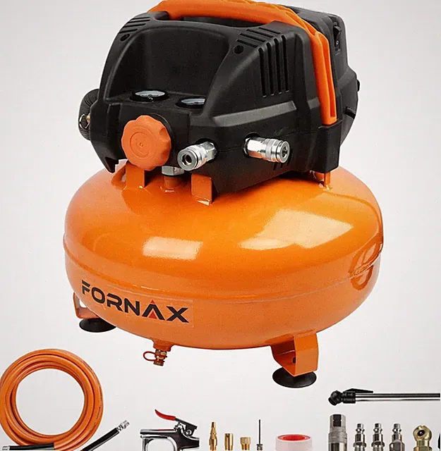 6 Gallon Portable Pancake Air Compressor & 14-Piece Accessory Kit