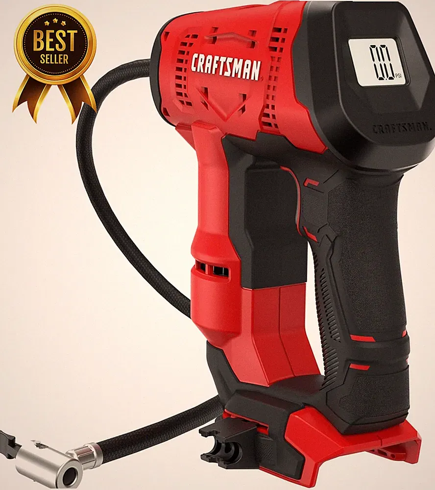 V20 Cordless Tire Inflator Air Compressor 150 PSI Digital Gauge Tool Only